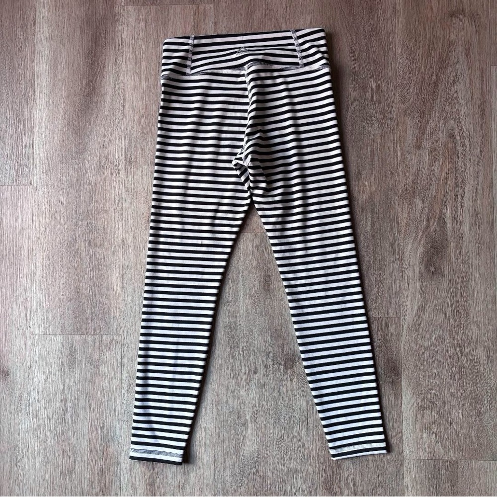 Reebok 7/8 Stripe Tight -black and white - small